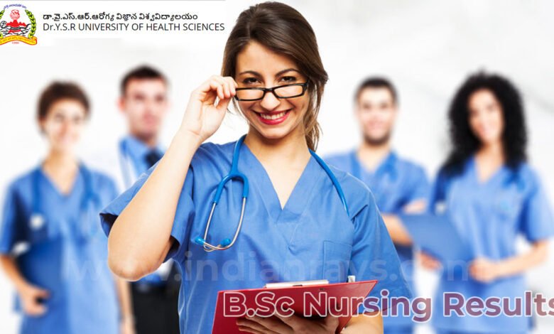 YSR University of Health Science B.Sc Nursing Results