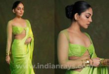 Ahaana Krishna Photos in Green Saree
